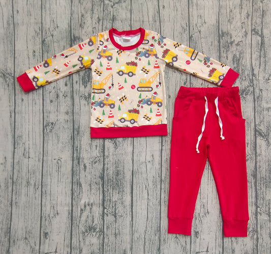 pre -order tractor print Baby Set BLP1073