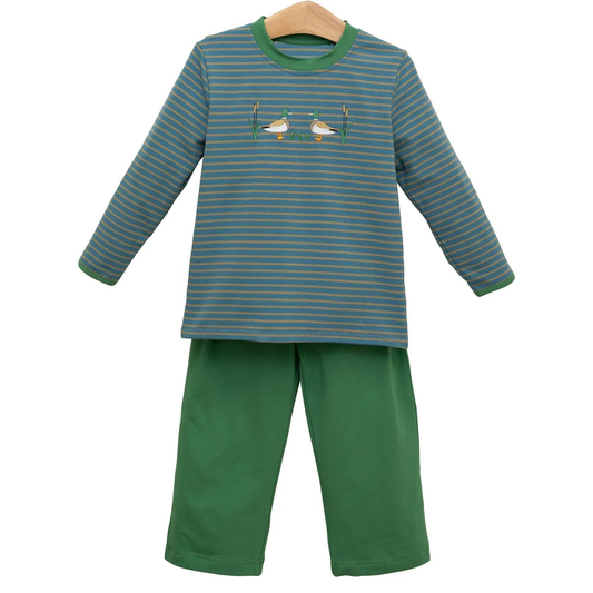 pre -order stripe duck long sleeve boy set BLP1306