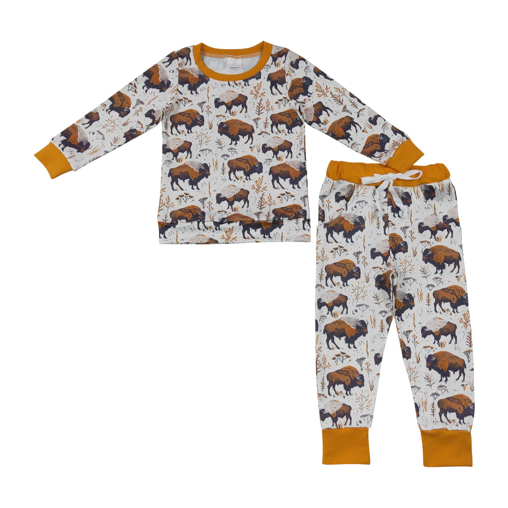 Cow Long sleeve pajamas BLP1466