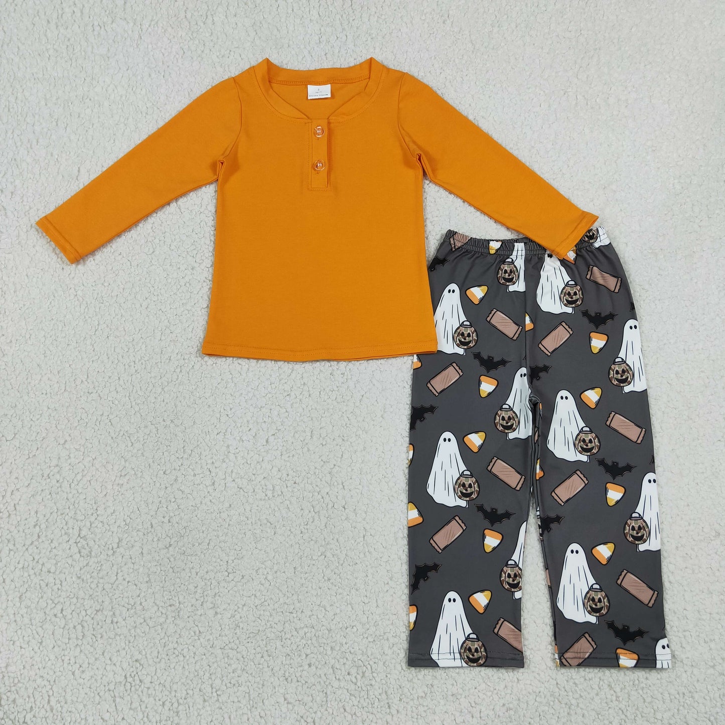 BLP1546 Halloween Ghost Pumpkin Boys Set