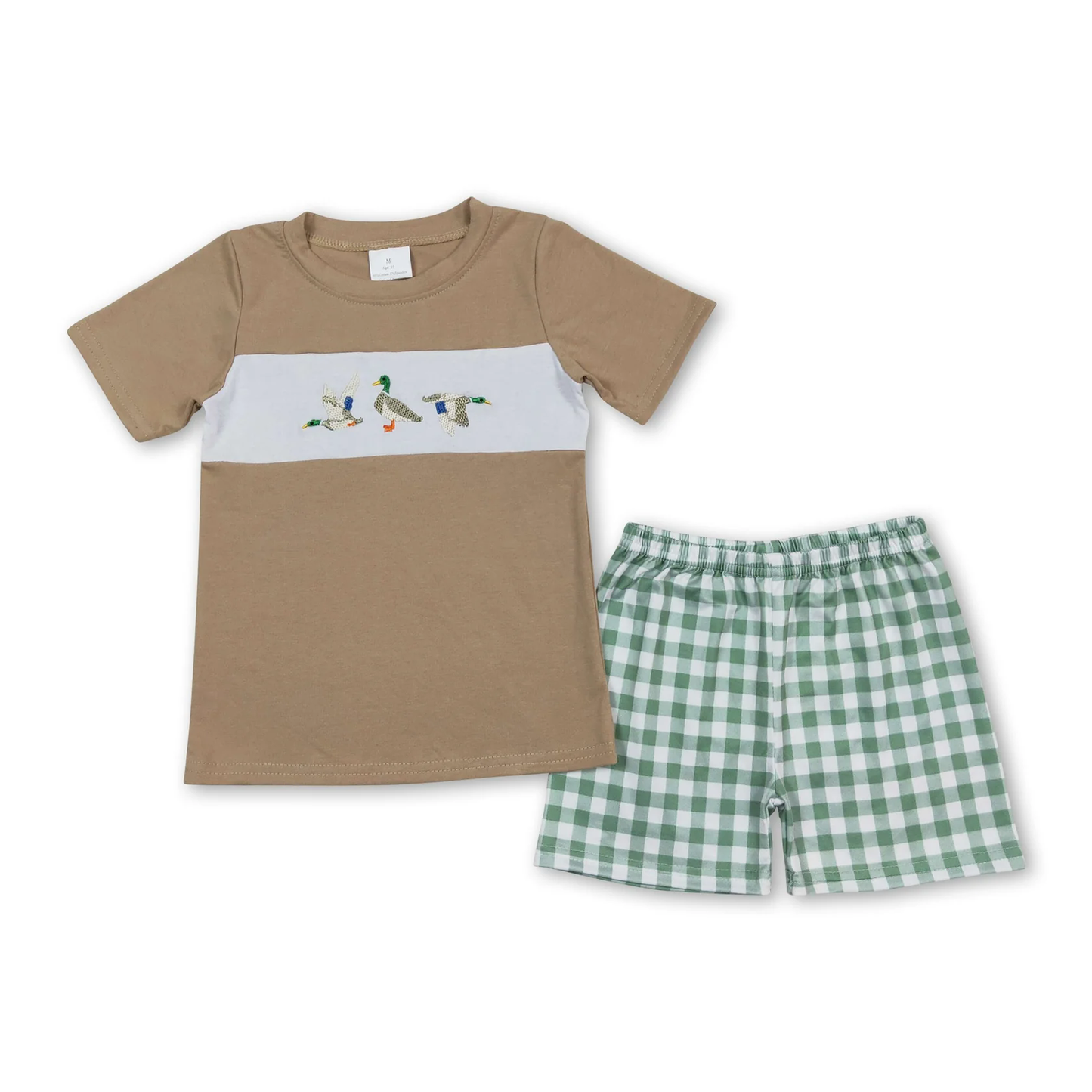duck Embroidered set Boy Set (us warehouse)