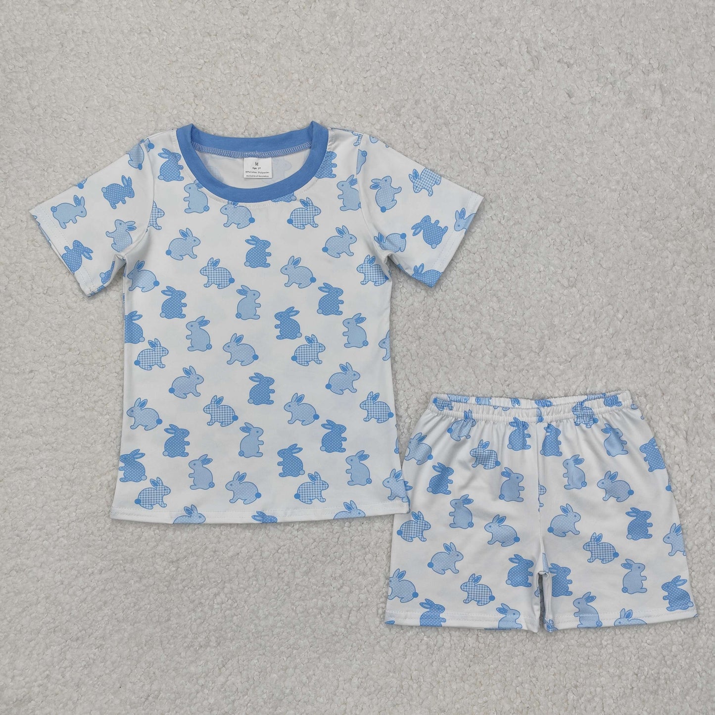 Easter Blue rabbit Suit Summer Set