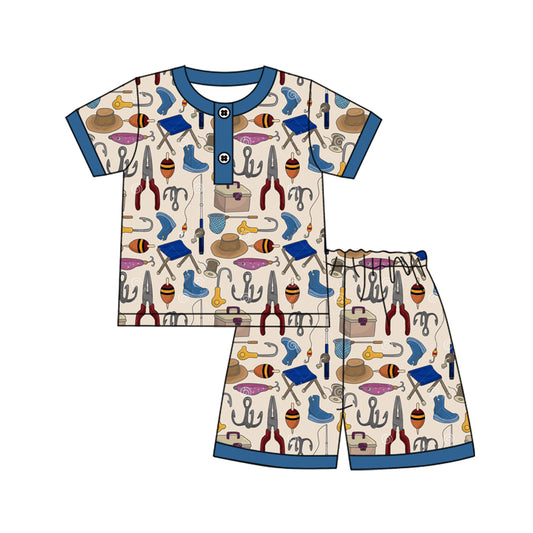pre -order Blue Short Sleeve boy set BSSO1294