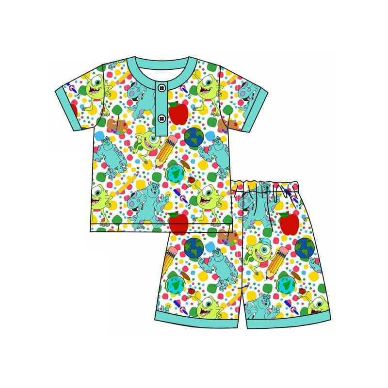 pre -order Cartoon print Short Sleeve boy set BSSO1363