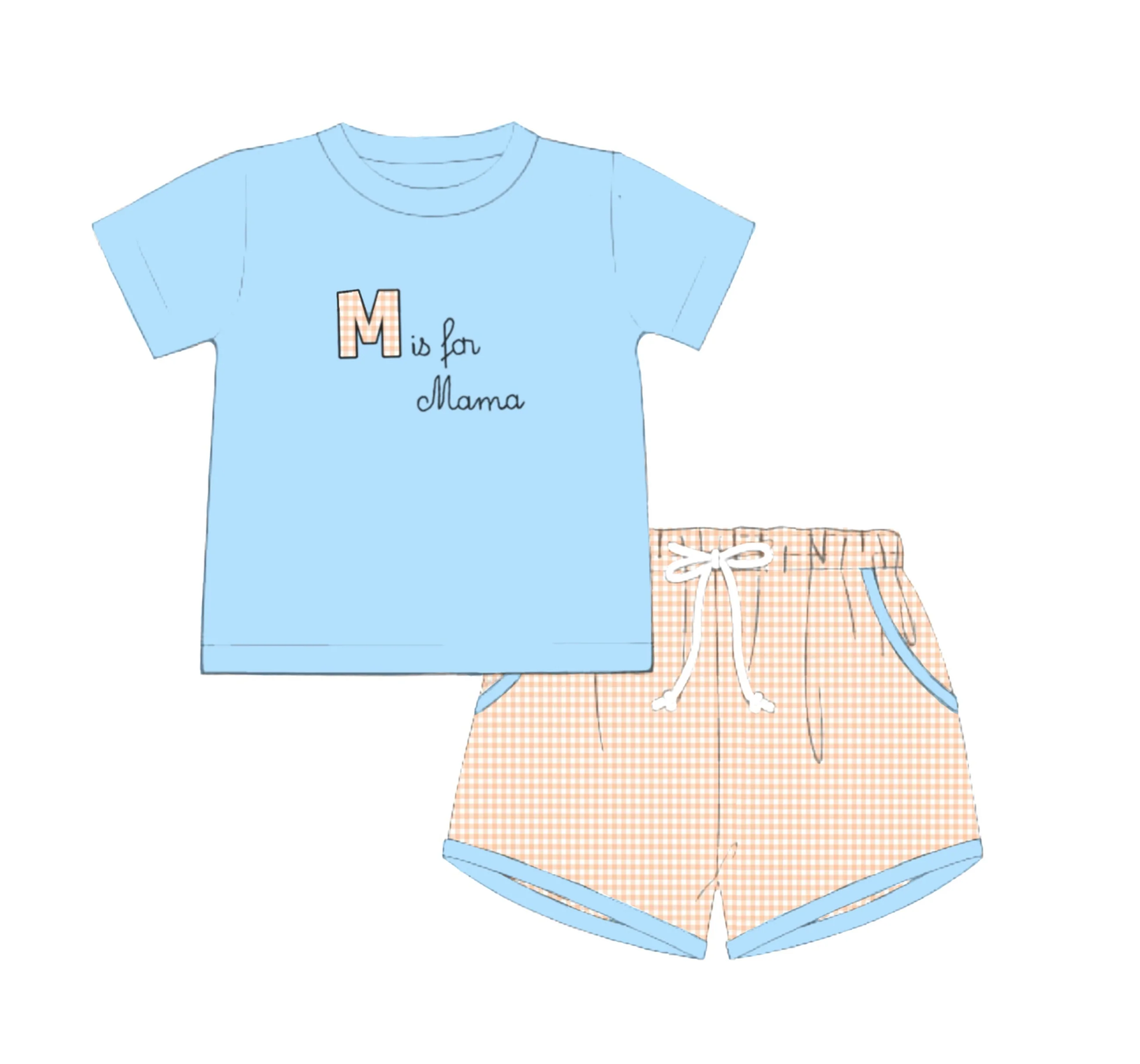 pre -order Blue short set BSSO1689