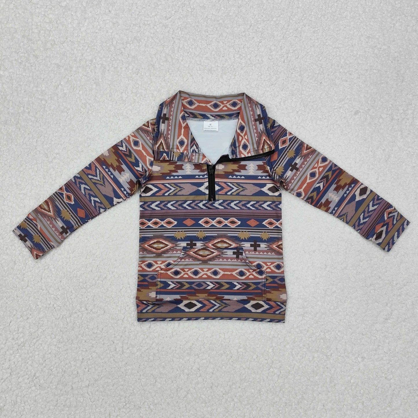Geometry pattern Print long Sleeve Shirt