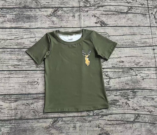 pre -ordergreen deer pattern short sleeve BT1148