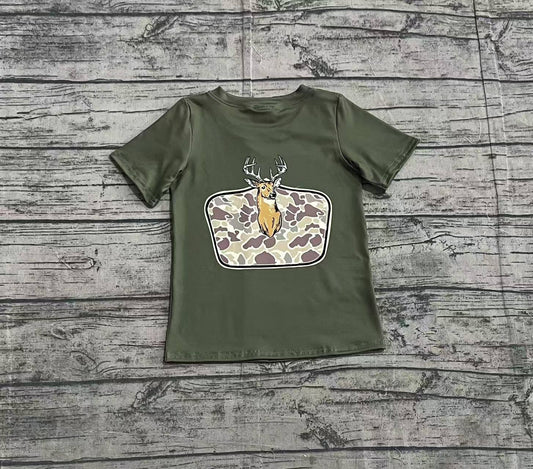 pre -ordergreen deer pattern short sleeve BT1148