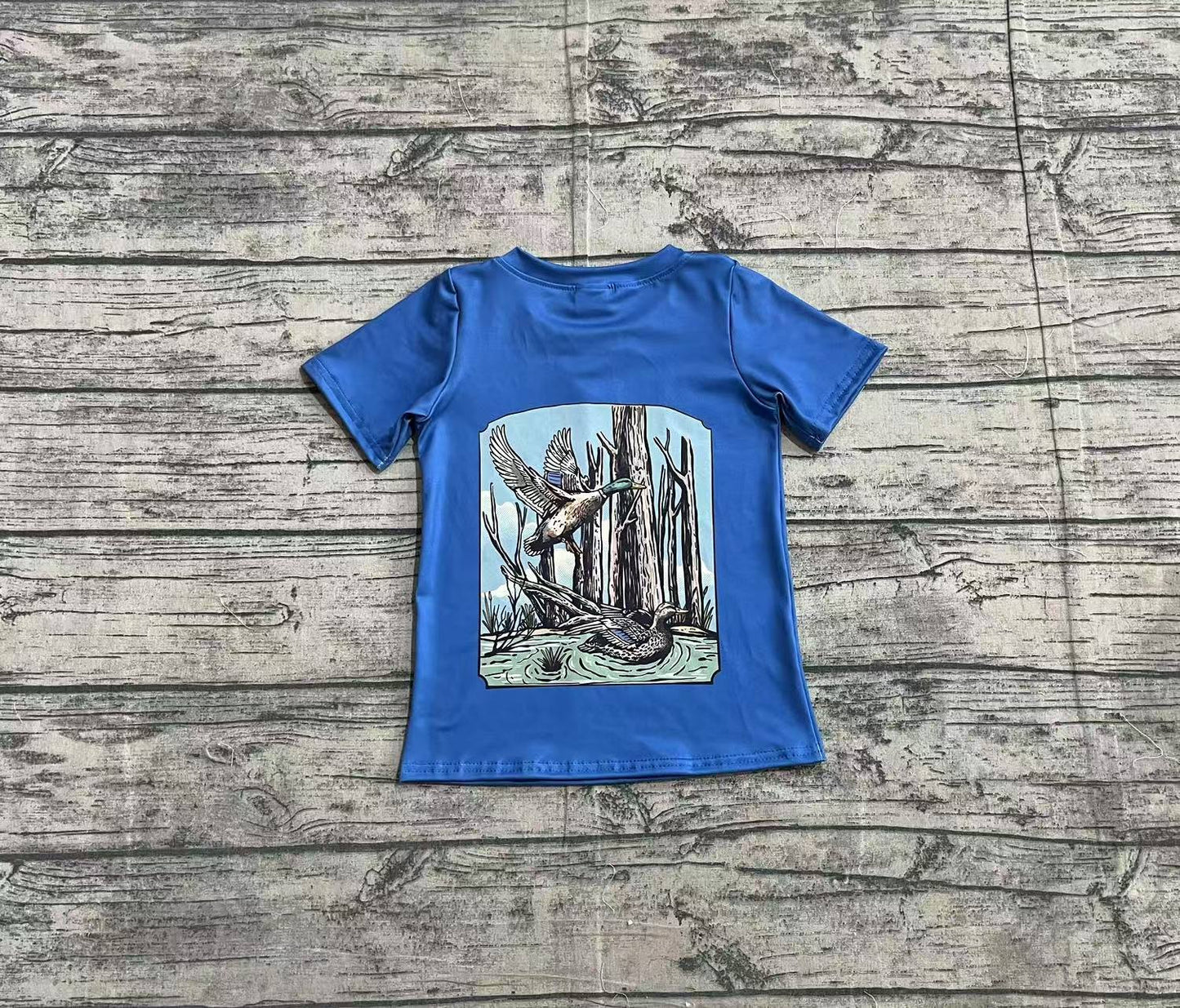 pre -order blue birds pattern short sleeve BT1150