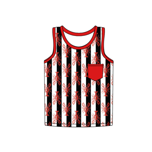 pre -order crayfish stripe print sleeveless BT1191