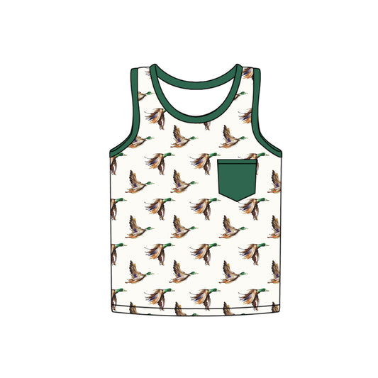 pre -order duck print sleeveless BT1193