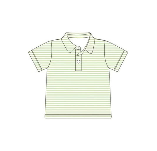 pre -order green stripe print t-shirt BT1198