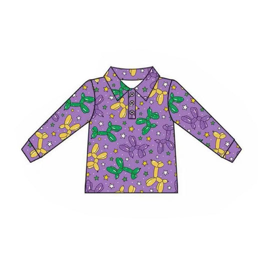 pre -order purple long Sleeve boy set BT1387
