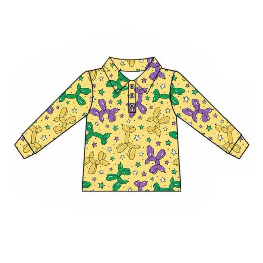 pre -order Yellow long Sleeve boy set BT1388