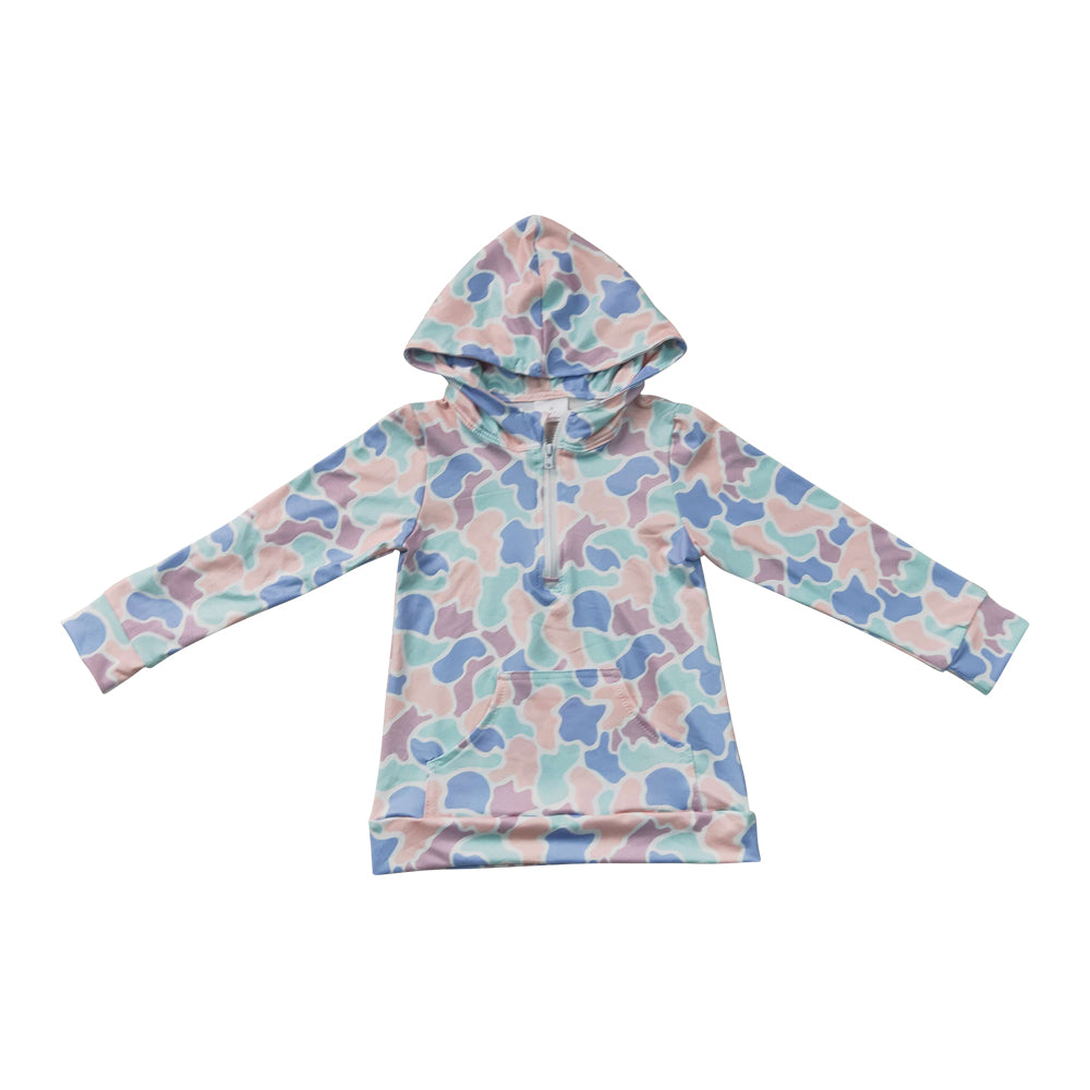 colorful Leopard print Long Sleeve Hoodies BT1855