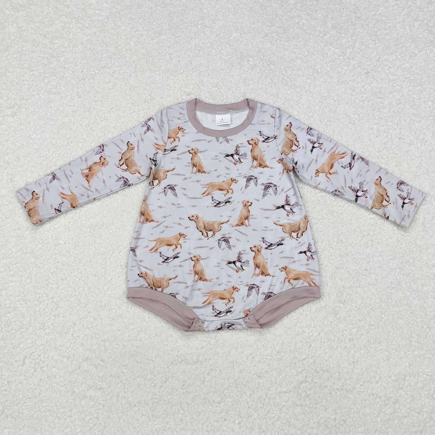 Duck dog Print Romper