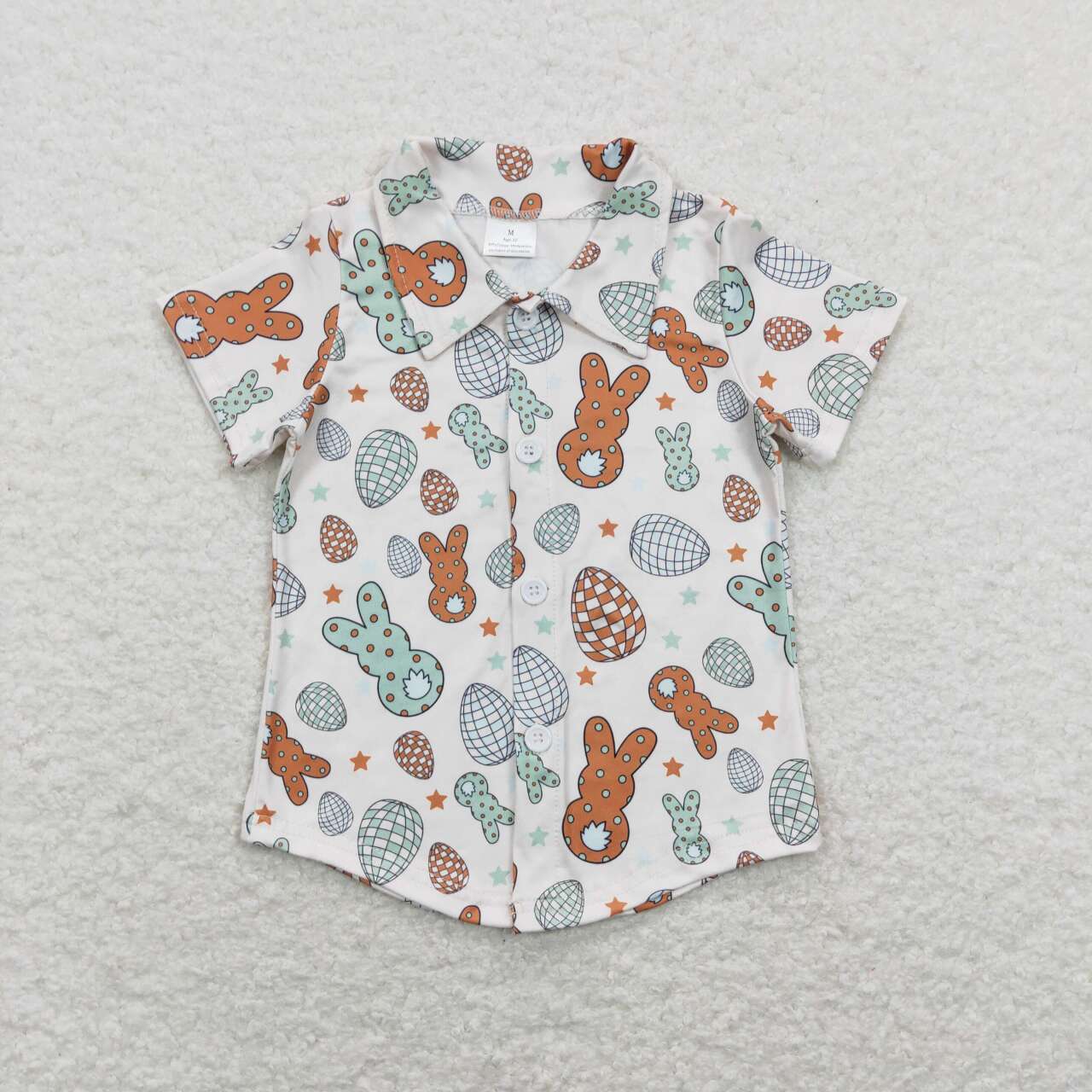Easter Bunny With Button Boy Shirt