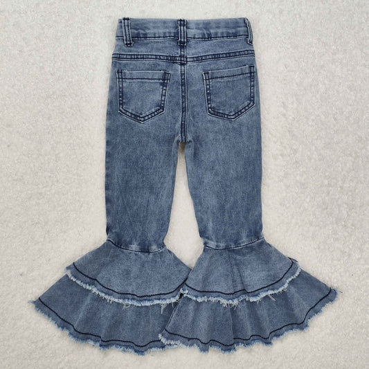 blue double ruffles girl Bell Jeans