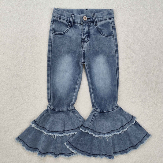 blue double ruffles girl Bell Jeans