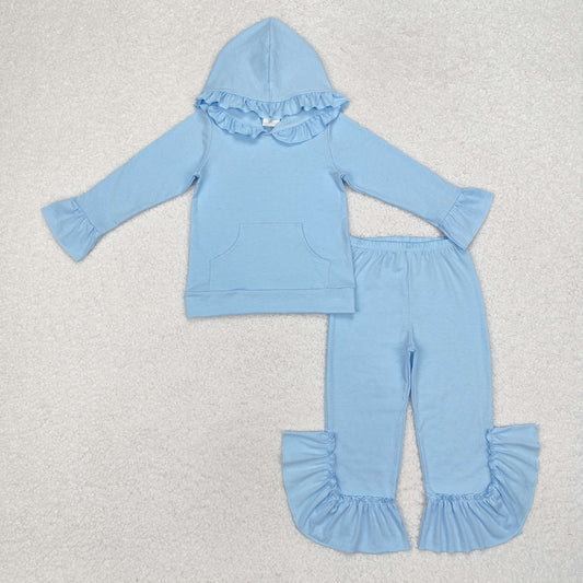 Blue Jogger Ruffle Outfit