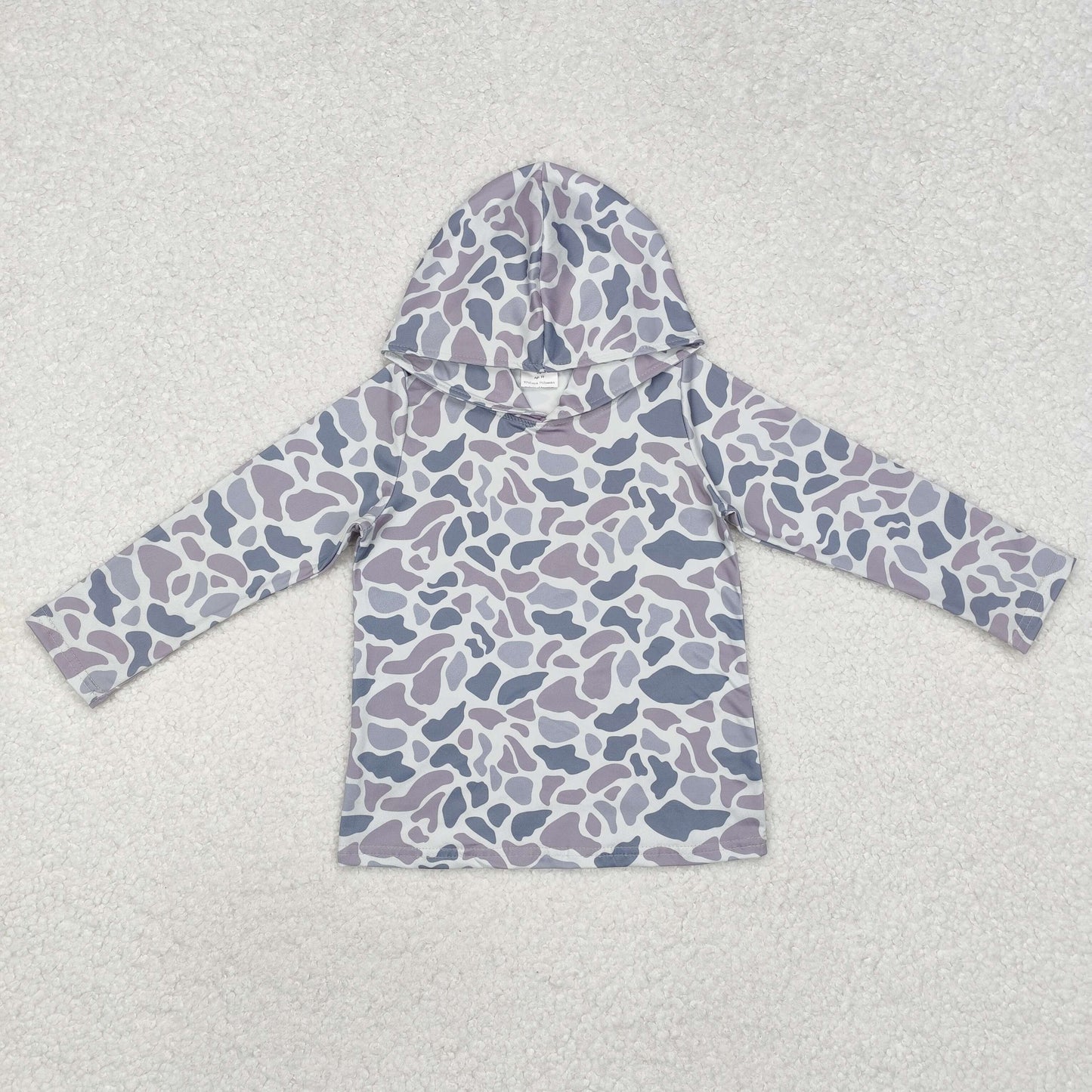 Camo print hooded