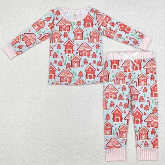 Christmas gingerbread Long Sleeve pajamas