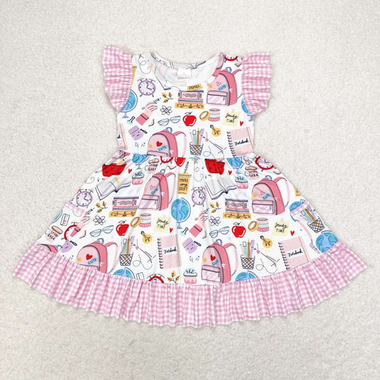 Back to School Apple Pencil Girls Dress