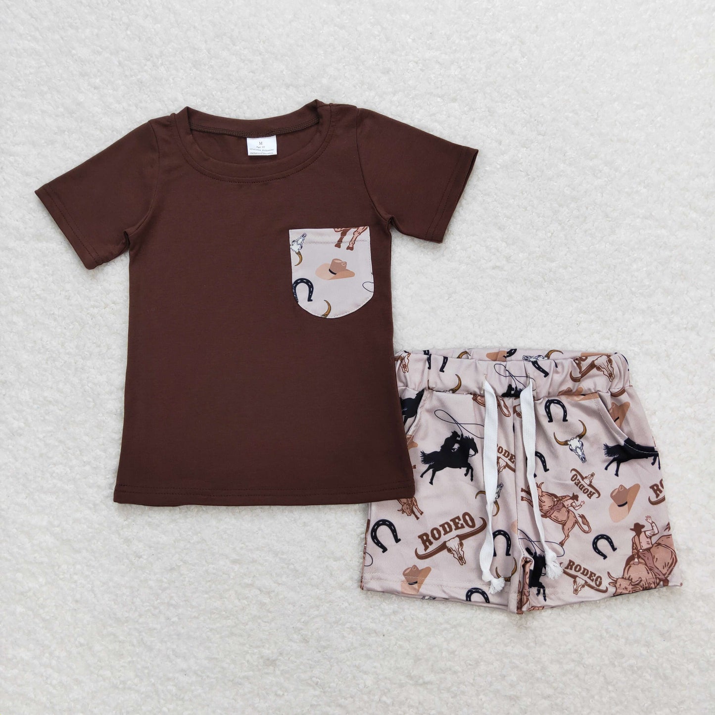 Western Brown cowboy boy set