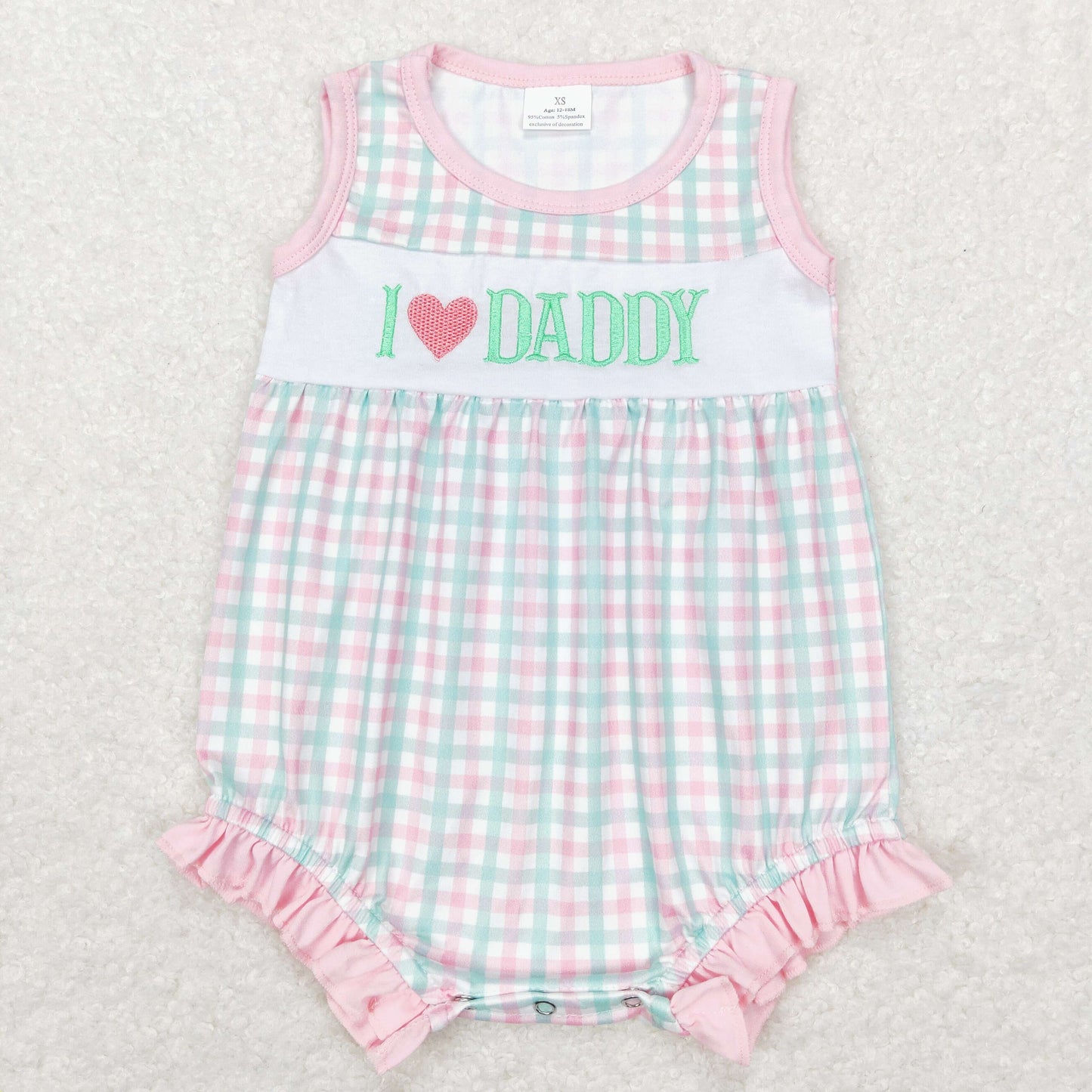 Embroidered i love Daddy Baby Romper