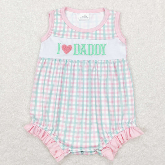 Embroidered i love Daddy Baby Romper