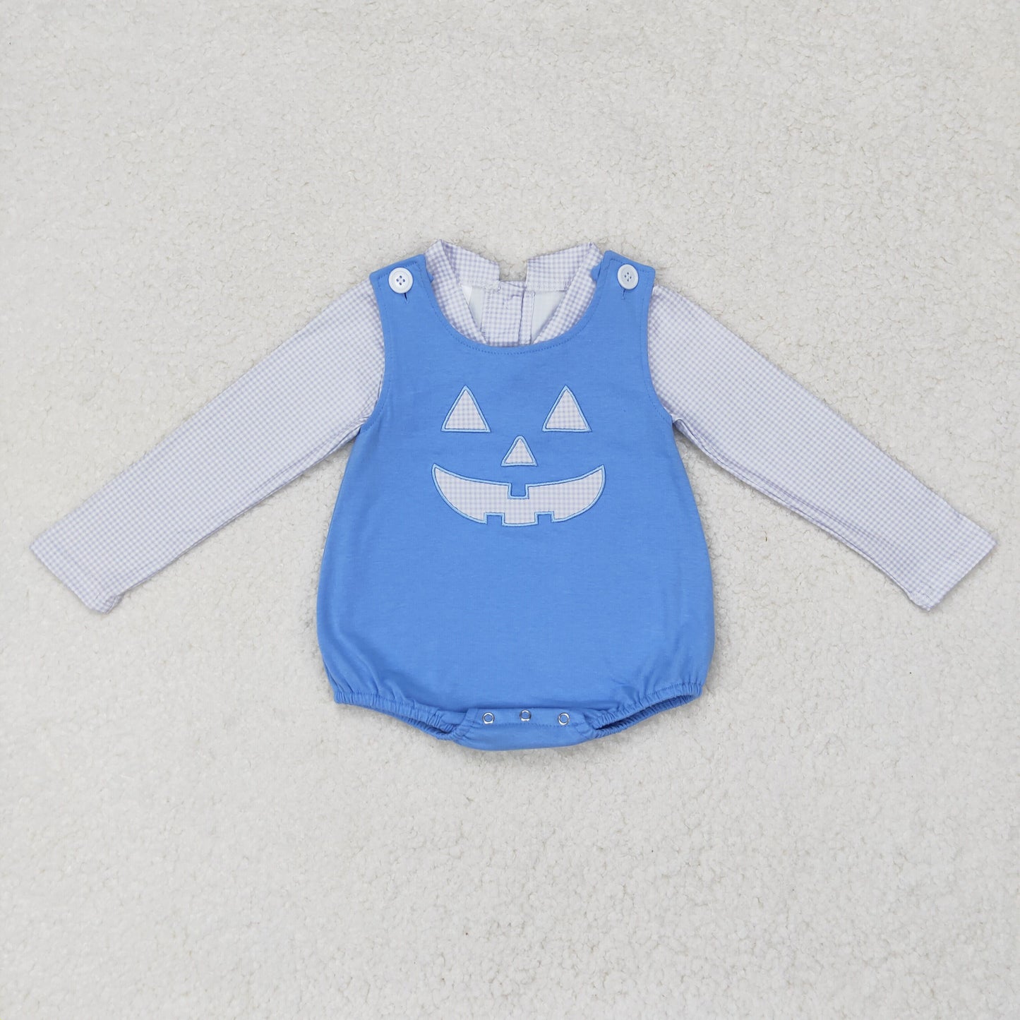 Halloween blue 2pc long sleeves romper