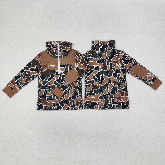 Camo long sleeve pullover