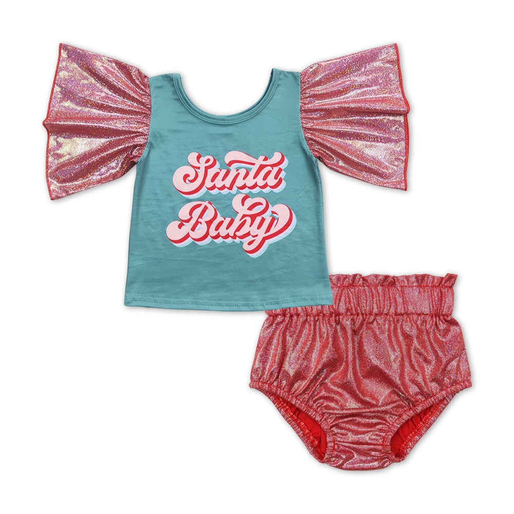 Merry Christmas Girls Bummies