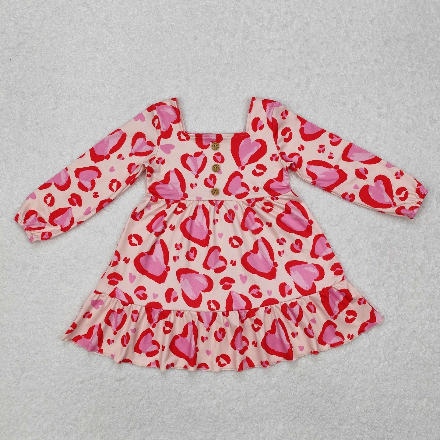 Pink heart boutique girl big skirt
