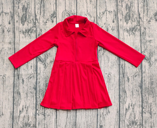 pre -order red print yoga dress GLD1153