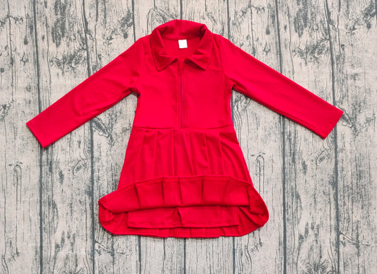 pre -order red print yoga dress GLD1153