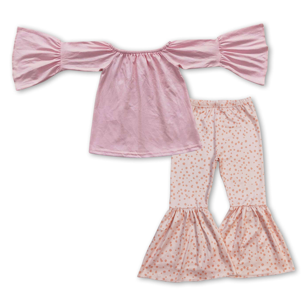Pink Long Sleeve Girls Set