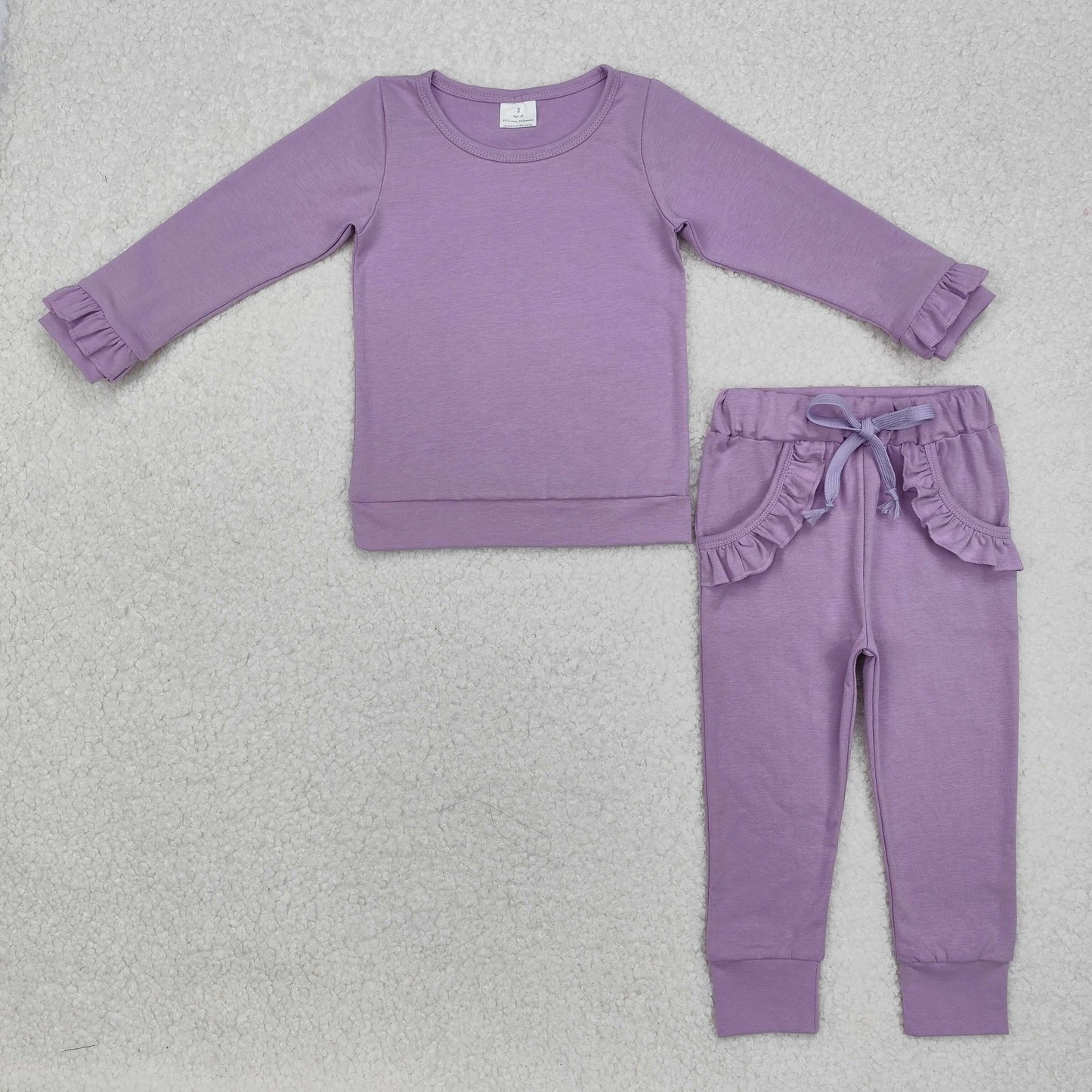 purple lace Long Sleeve girl Outfits