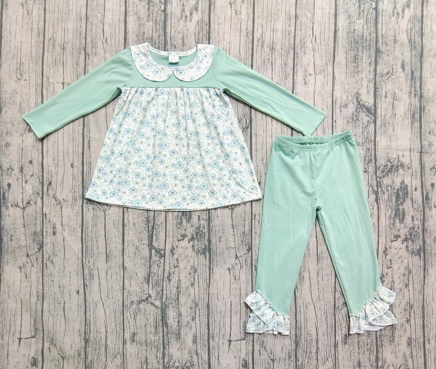 pre -order green flowers girl setGLP2407