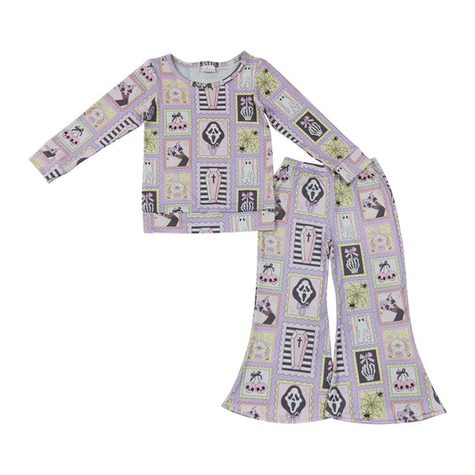 Halloween cartoon Girls long sleeve set GLP3402