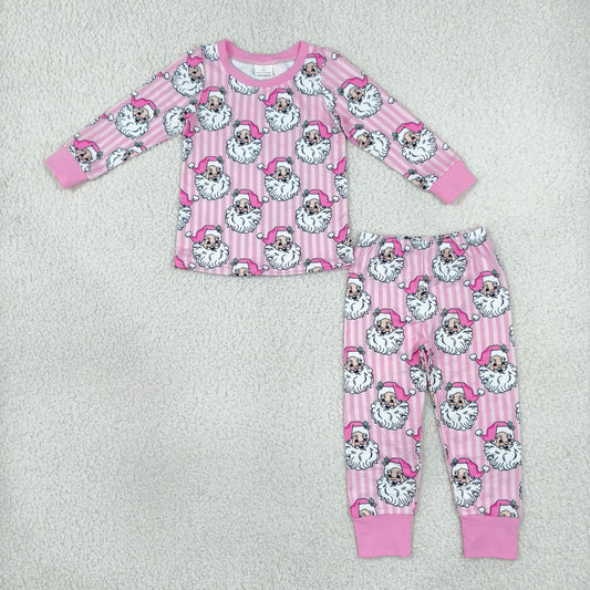 GLP3440 Christmas Santa Pink Girls Pajamas Outfits