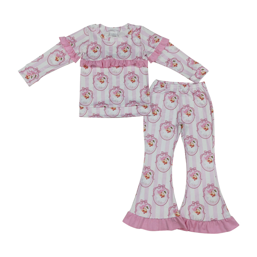 Christmas Santa Long Sleeve Girls Set GLP3450
