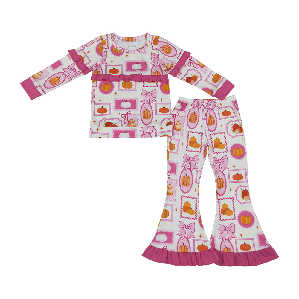 Fall Pumpkin Girls long sleeve set GLP3504