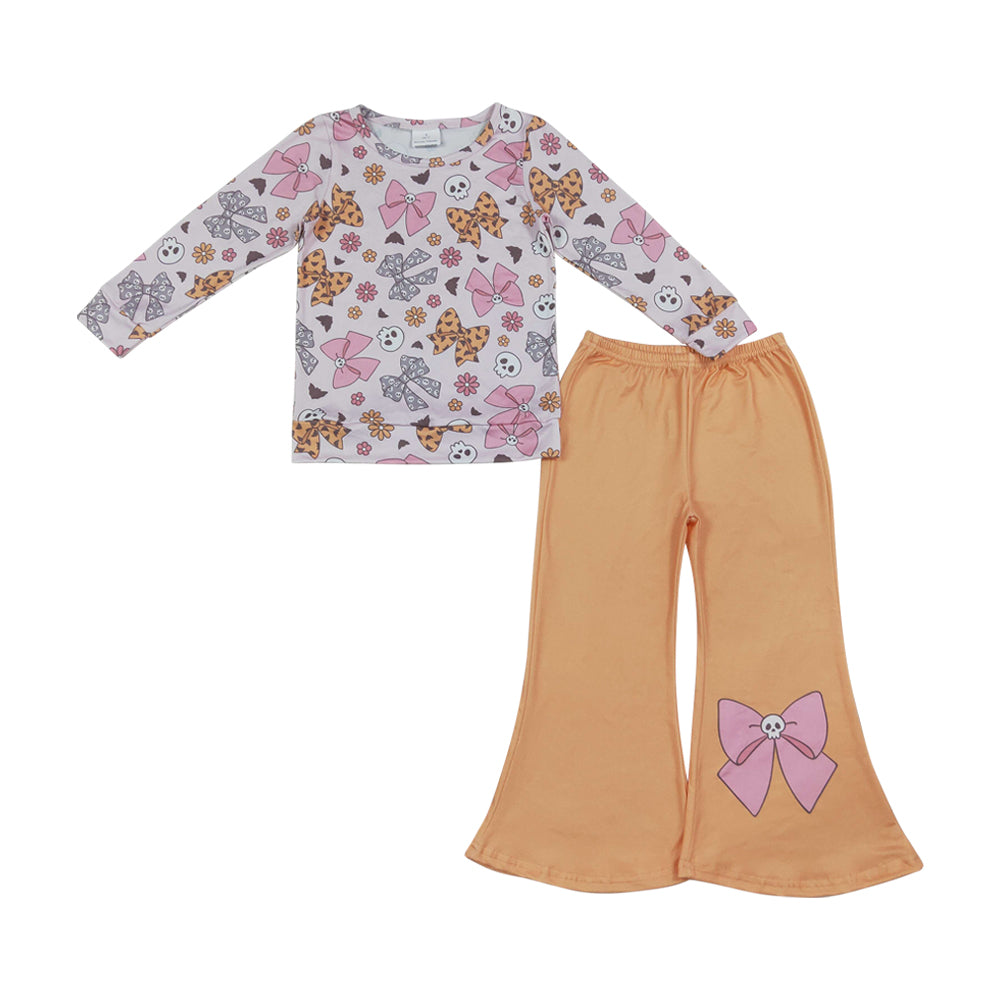 Halloween Bow Girls long sleeve set GLP3536