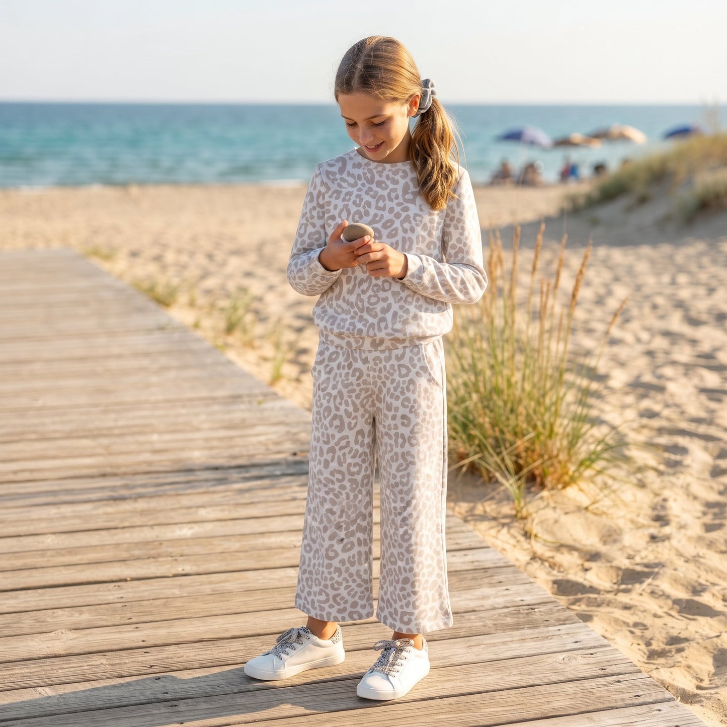 GLP3778 Light Color Leopard Girls Set