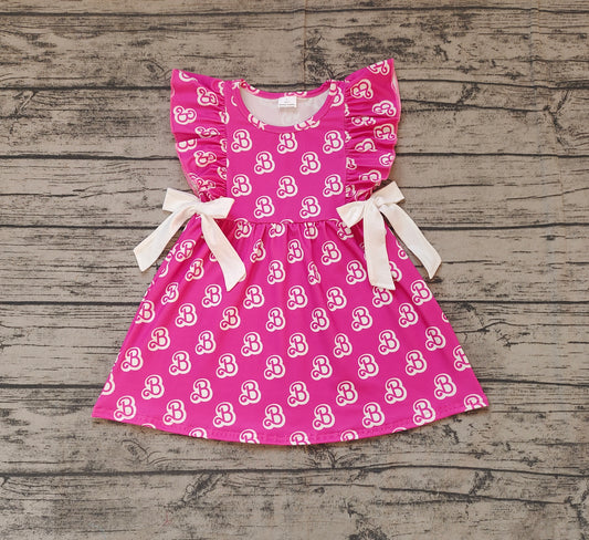 pre -order hot pink Summer girl dress GSD1812
