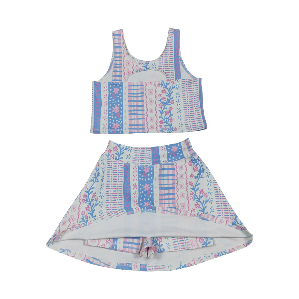 flower Dress Athletic Skort Outfits GSD1995