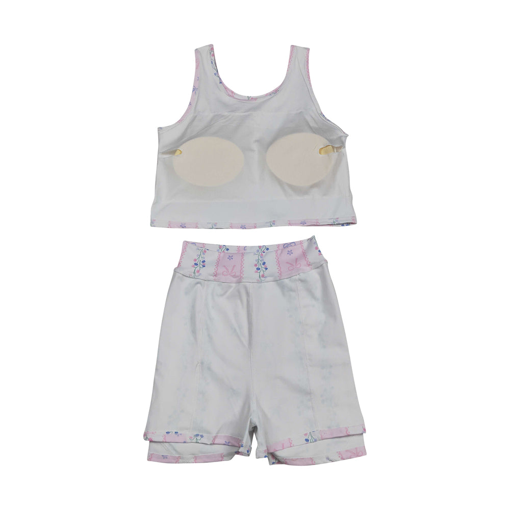 athletic flower girls skort set GSD2216