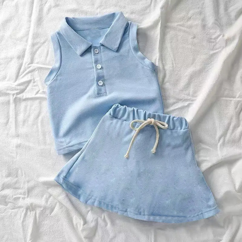 pre -order blue yoga girl dress GSD2389