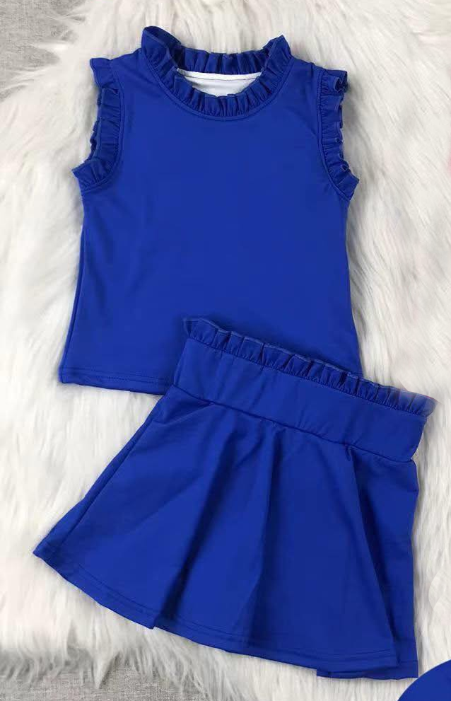 pre -order navy yoga girl dress GSD2391
